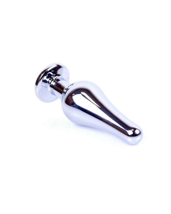 Анальна пробка - Jewellery Silver BUTT PLUG- Dark Blue Анальна пробка - Jewellery Silver BUTT PLUG- Dark Blue
