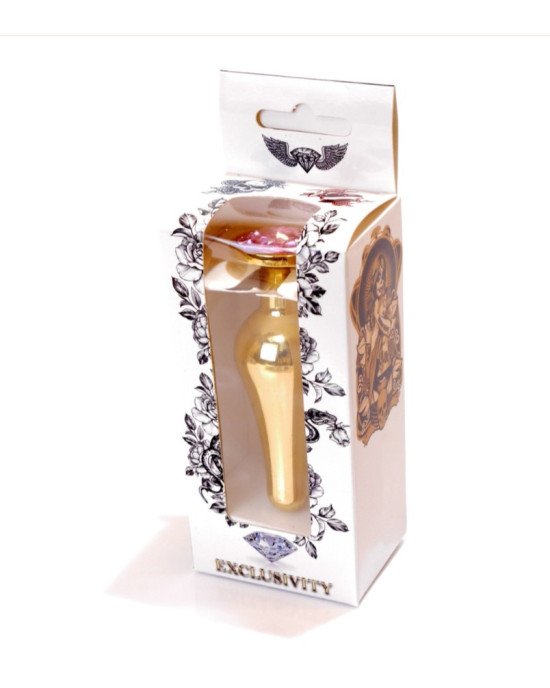 Анальна пробка - Jewellery Gold BUTT PLUG- Rose
