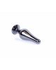 Анальна пробка - Jewellery Dark Silver BUTT PLUG- Purple