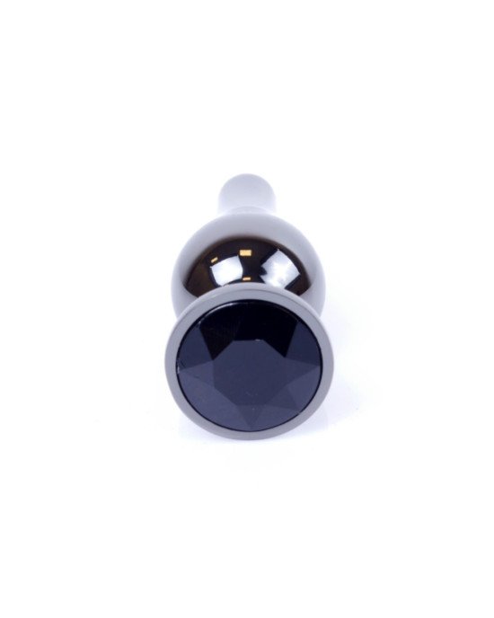 Анальна пробка - Jewellery Dark Silver BUTT PLUG- Black Анальна пробка - Jewellery Dark Silver BUTT PLUG- Black