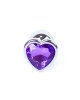 Анальна пробка - Jewellery Silver Heart PLUG- Purple Анальна пробка - Jewellery Silver Heart PLUG- Purple