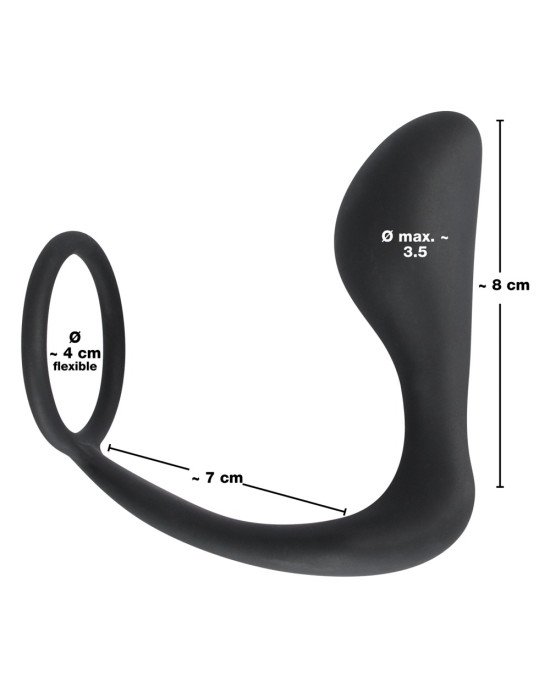 Ерекційне кільце - Black Velvets Ring & Plug Ерекційне кільце - Black Velvets Ring & Plug