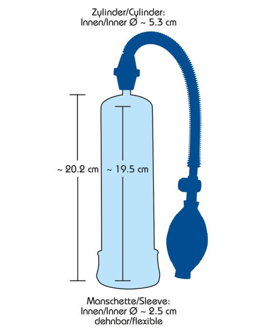 Вакуумна помпа - Penis Pump Blue Вакуумна помпа - Penis Pump Blue