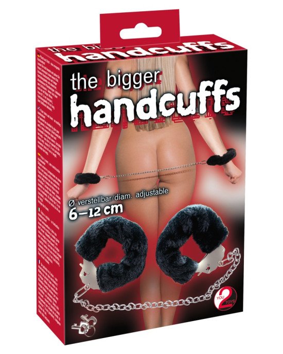Наручники - Bigger Furry Handcuffs 6-12cm Наручники - Bigger Furry Handcuffs 6-12cm