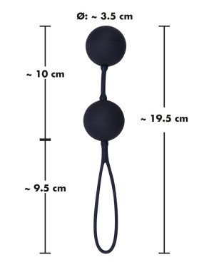 Вагінальні кульки - Black Velvets Balls Silicone