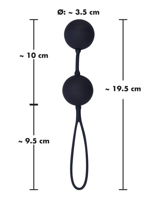 Вагінальні кульки - Black Velvets Balls Silicone Вагінальні кульки - Black Velvets Balls Silicone