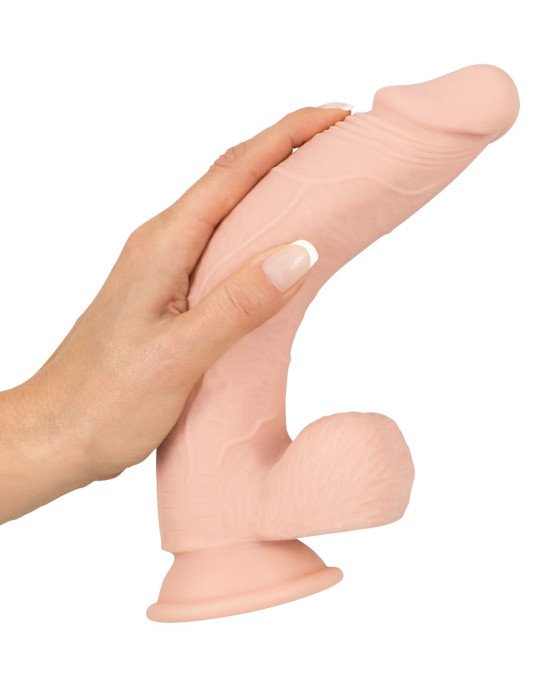 Фалоімітатор з мошонкою - Nature Skin Medium Bendable Dildo Фалоімітатор з мошонкою - Nature Skin Medium Bendable Dildo