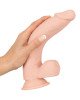 Фалоімітатор з мошонкою - Nature Skin Medium Bendable Dildo Фалоімітатор з мошонкою - Nature Skin Medium Bendable Dildo