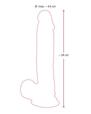 Фалоімітатор з мошонкою - Nature Skin Medium Bendable Dildo Фалоімітатор з мошонкою - Nature Skin Medium Bendable Dildo