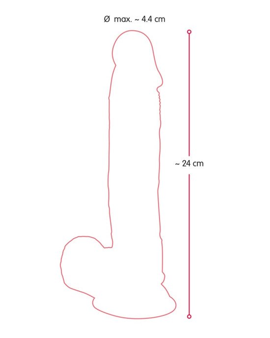 Фалоімітатор з мошонкою - Nature Skin Medium Bendable Dildo Фалоімітатор з мошонкою - Nature Skin Medium Bendable Dildo