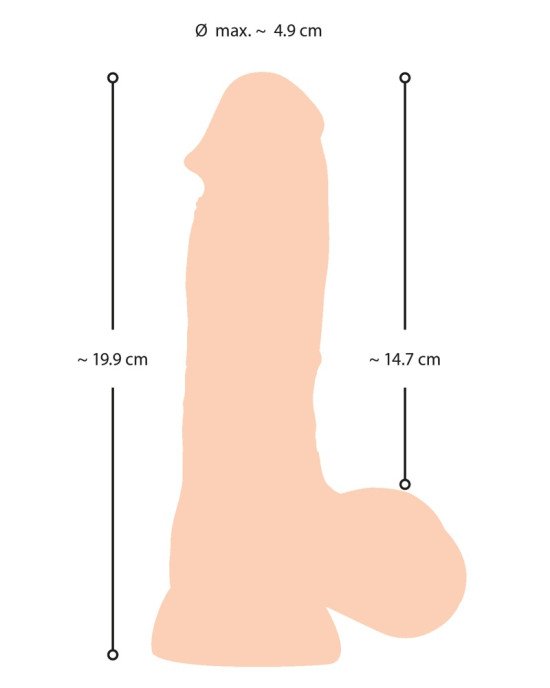 Фалоімітатор - NS Dildo with movable skin 20 Фалоімітатор - NS Dildo with movable skin 20