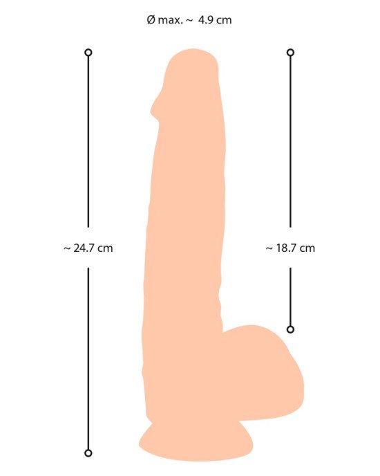 NS Dildo with movable skin 25 NS Dildo with movable skin 25