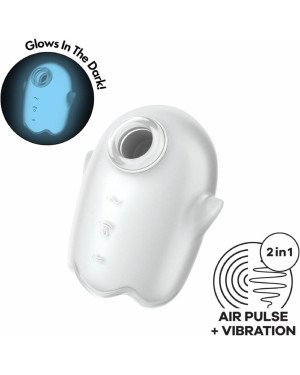 Вакуумний стимулятор - Satisfyer Glowing Ghost White