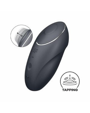 Кліторальний стимулятор - Satisfyer Tap & Climax 1 Grey
