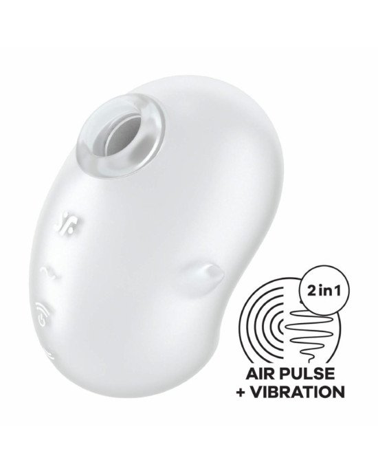 Вакуумний стимулятор - Satisfyer Cutie Ghost White Вакуумний стимулятор - Satisfyer Cutie Ghost White