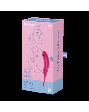 Вакуумний кліторальний вібратор - Satisfyer Twirling Pro Red Вакуумний кліторальний вібратор - Satisfyer Twirling Pro Red