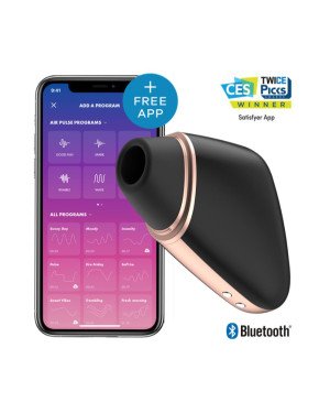 Вакуумний кліторальний вібратор - Satisfyer Love Triangle Black (App)