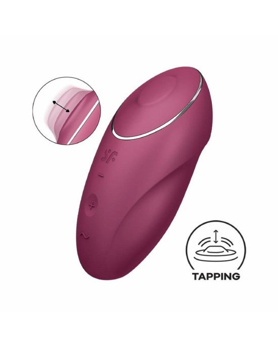 Кліторальний стимулятор - Satisfyer Tap & Climax 1 Red Кліторальний стимулятор - Satisfyer Tap & Climax 1 Red