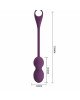 Віброяйце - Pretty Love Elvira Balls Dark Purple