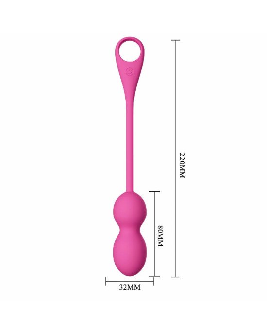 Віброкульки - Pretty Love Elvira Vibrating Egg Pink (App) Віброкульки - Pretty Love Elvira Vibrating Egg Pink (App)