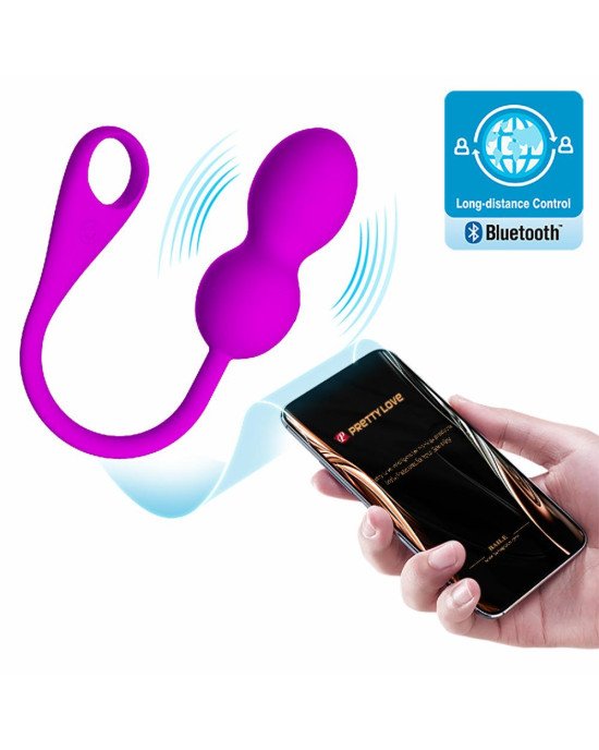 Віброкульки - Pretty Love Elvira Vibrating Egg Purple (App)