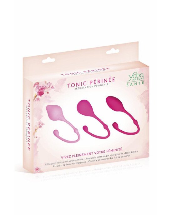 Набір вагінальних кульок - Yoba Tonic Perinee Set Pink Набір вагінальних кульок - Yoba Tonic Perinee Set Pink