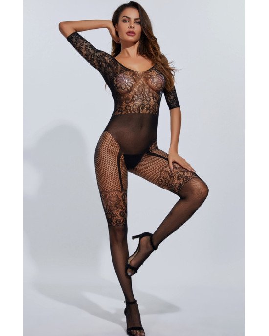 Бодістокінг - Body Pleasure S/M Black Бодістокінг - Body Pleasure S/M Black
