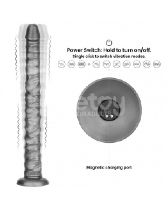 Реалістичний вібратор - King Sized Vibrating Vibrax Slider 16