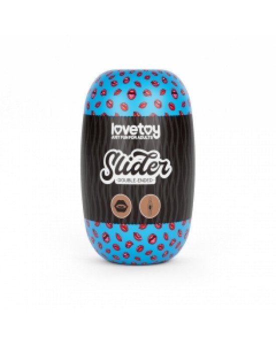 Мастурбатор - Slider Double-Ended Masturbator Mouth and Vagina Brown Мастурбатор - Slider Double-Ended Masturbator Mouth and Vagina Brown