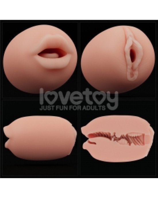 Мастурбатор - Slider Double-Ended Masturbator Mouth and Vagina Мастурбатор - Slider Double-Ended Masturbator Mouth and Vagina