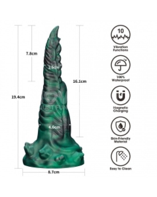 Вібростимулятор - Double-Claw Vibrating Silicone Dildo Savage Charm Вібростимулятор - Double-Claw Vibrating Silicone Dildo Savage Charm