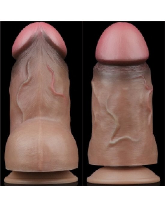 Фалоімітатор - Dual-Layered Silicone Cock 7 Фалоімітатор - Dual-Layered Silicone Cock 7