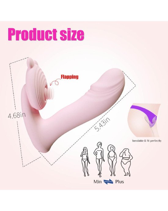 Вібратор - Silicone vibrator, 6 frequenciesFinger function, Heating + APP Вібратор - Silicone vibrator, 6 frequenciesFinger function, Heating + APP
