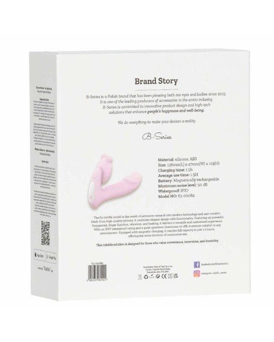 Вібратор - Silicone vibrator, 6 frequenciesFinger function, Heating + APP Вібратор - Silicone vibrator, 6 frequenciesFinger function, Heating + APP