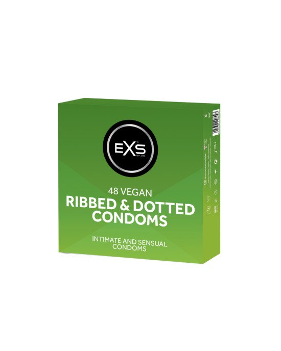 Презервативи - EXS Ribbed And Dotted, 3 шт.