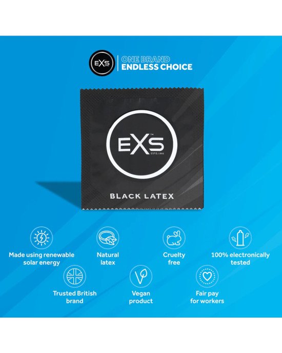 Презервативи - EXS Black Latex, 12 шт. Презервативи - EXS Black Latex, 12 шт.