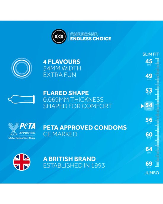 Презервативи - EXS Mix Flavoured, 48 шт. Презервативи - EXS Mix Flavoured, 48 шт.