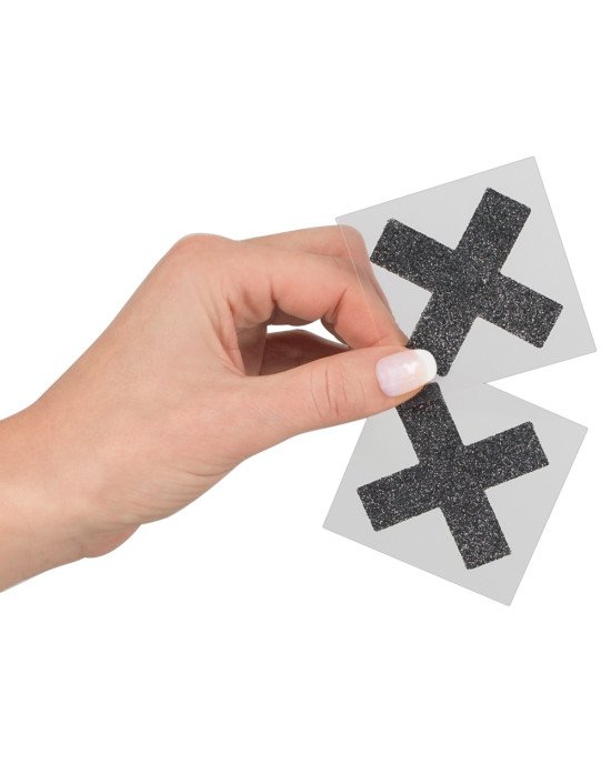 Прикраса для сосків - Cottelli Collection Nipple Sticker X Прикраса для сосків - Cottelli Collection Nipple Sticker X