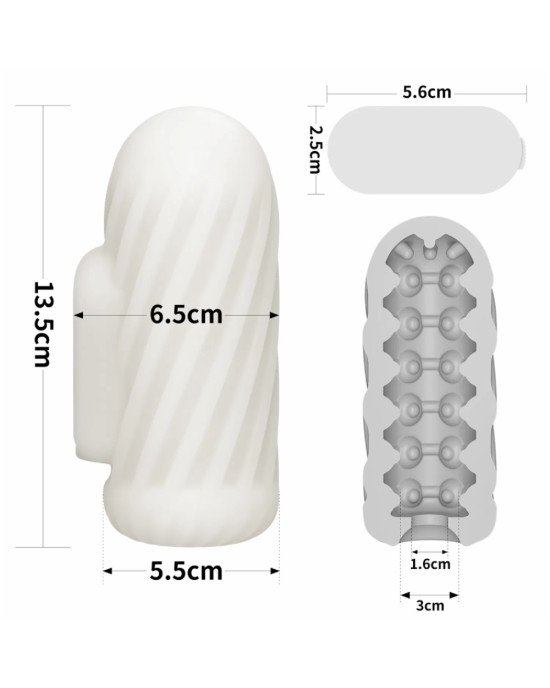 Мастурбатор - Knights Ring Vibrating Dual Purpose Sleeve-Spiral Мастурбатор - Knights Ring Vibrating Dual Purpose Sleeve-Spiral