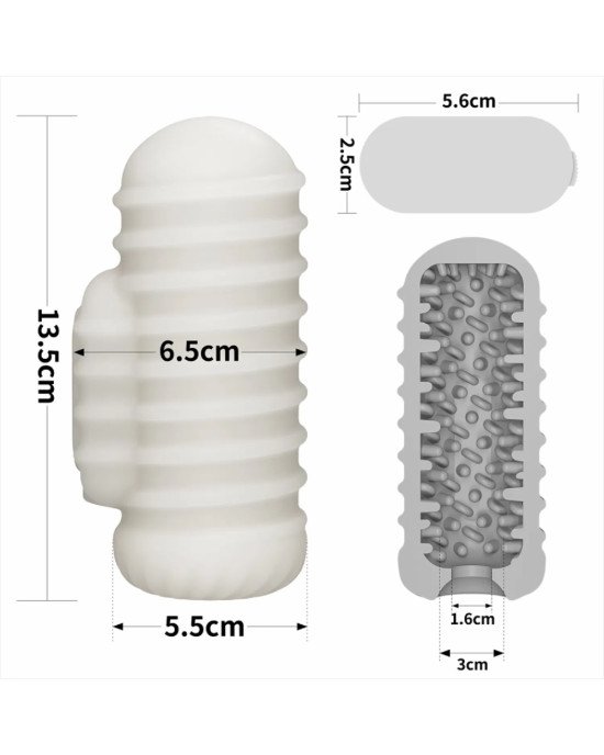 Мастурбатор - Knights Ring Vibrating Dual Purpose Sleeve-Wavy Мастурбатор - Knights Ring Vibrating Dual Purpose Sleeve-Wavy