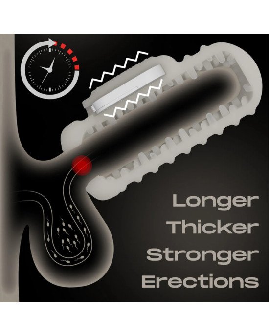 Мастурбатор - Knights Ring Vibrating Dual Purpose Sleeve-Wavy Мастурбатор - Knights Ring Vibrating Dual Purpose Sleeve-Wavy