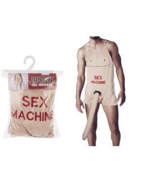 Кухонний фартух з плюшевим пенісом 52 см Sex Machine