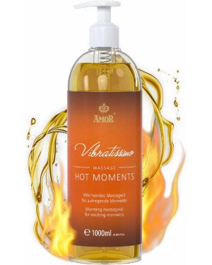 Масажне масло - Vibratissimo Hot Moments з зігріваючим ефектом, 1000 мл