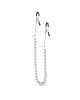 Затискачі для сосків - Fetish Collection Long Nipple Clamps With Chain