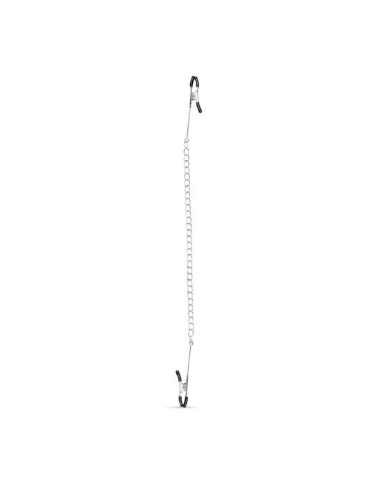 Затискачі для сосків - Fetish Collection Long Nipple Clamps With Chain