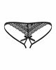 Жіночі стрінги - Obsessive Picantina Crotchless Thong Black L/XL Жіночі стрінги - Obsessive Picantina Crotchless Thong Black L/XL