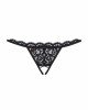 Жіночі стрінги - Obsessive 831-THC-1 Crotchless Thong Black L/XL Жіночі стрінги - Obsessive 831-THC-1 Crotchless Thong Black L/XL