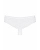 Жіночі стрінги - Obsessive Alabastra Crotchless Thong White S/M