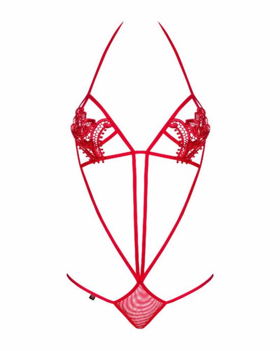 Боді - Obsessive Luiza Body Red S/M Боді - Obsessive Luiza Body Red S/M