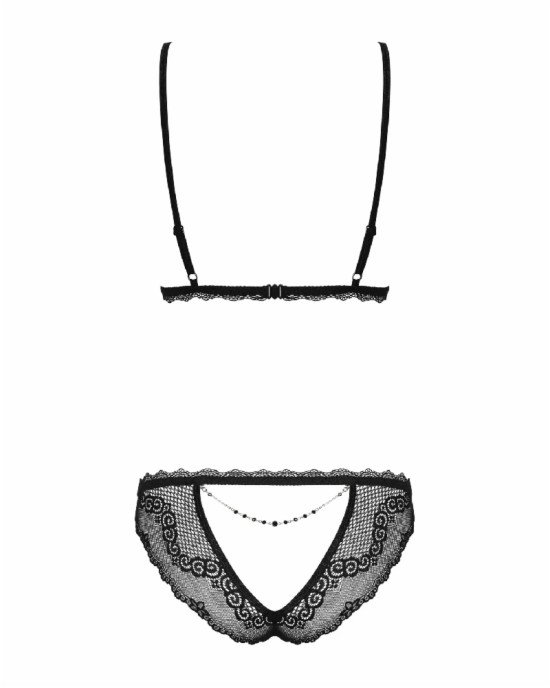 Комплект білизни - Obsessive Millagro Set Black L/XL Комплект білизни - Obsessive Millagro Set Black L/XL